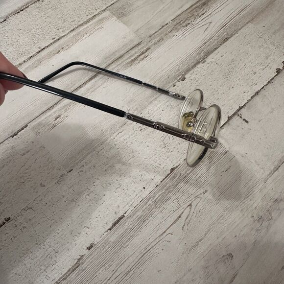 BARON Mens Eyeglasses Round Vintage Spectacles Nose Guards Grandpa Santa - Picture 5 of 11